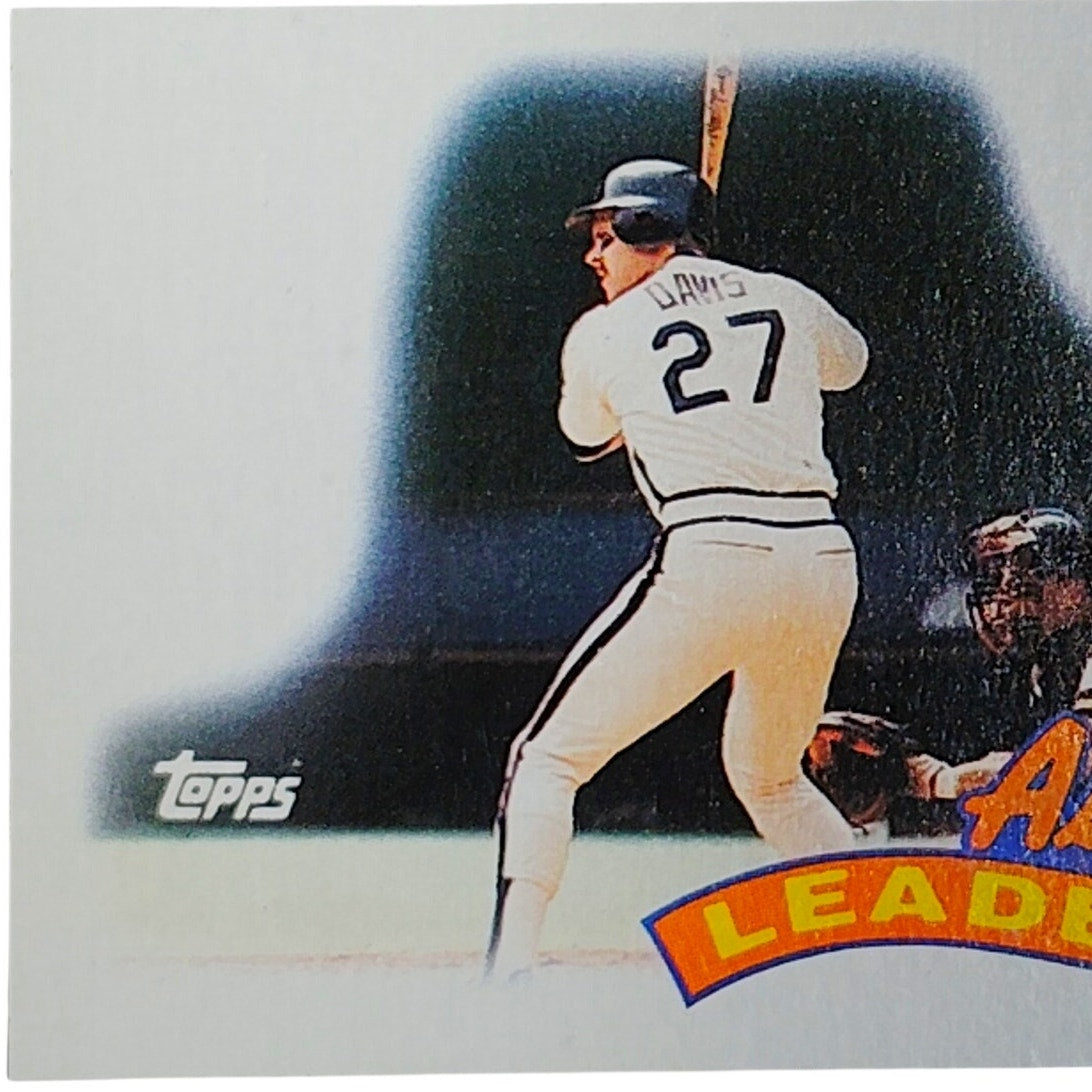1989 Topps #579 Glenn Davis Astros Leaders Houston Astros Team Leaders - VG/EX
