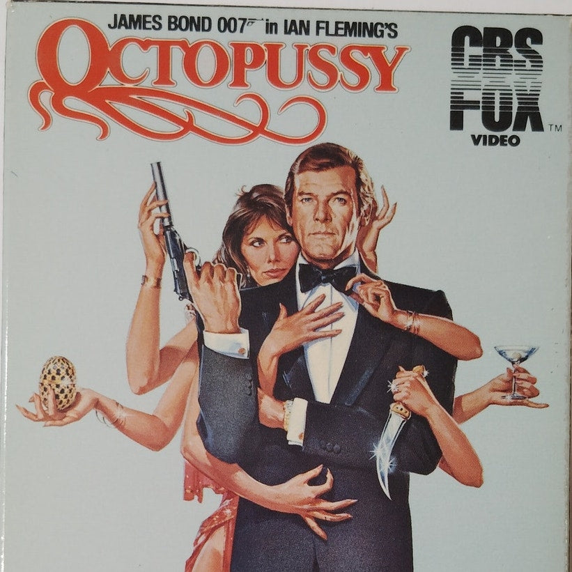 Octopussy VHS 1984 James Bond Action Starring Roger Moore and Maud Adams