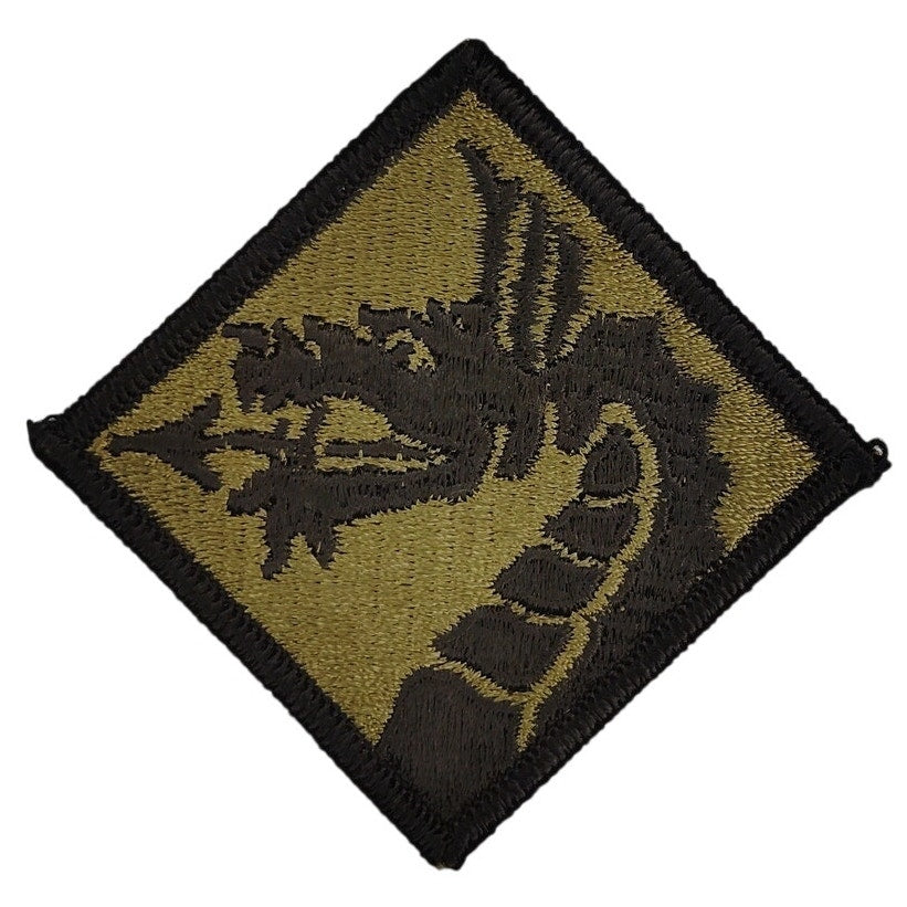 US Army 18th Airborne Corps Embroidered Subdued Dragon 3‑1/8" × 3‑1/8" Sew‑On