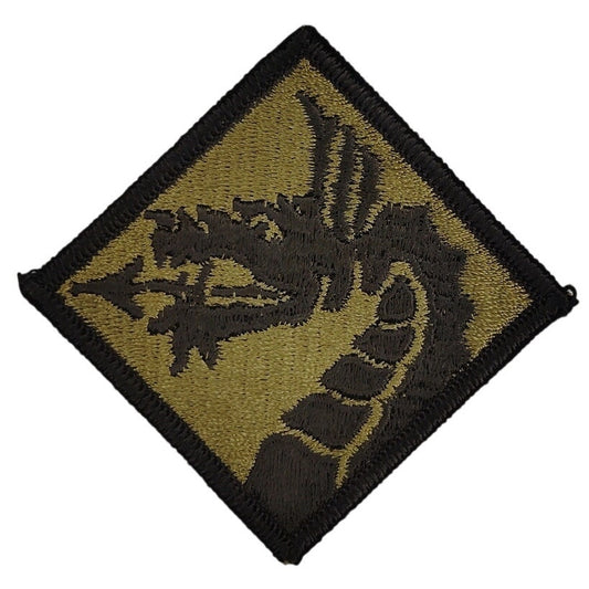 US Army 18th Airborne Corps Embroidered Subdued Dragon 3‑1/8" × 3‑1/8" Sew‑On