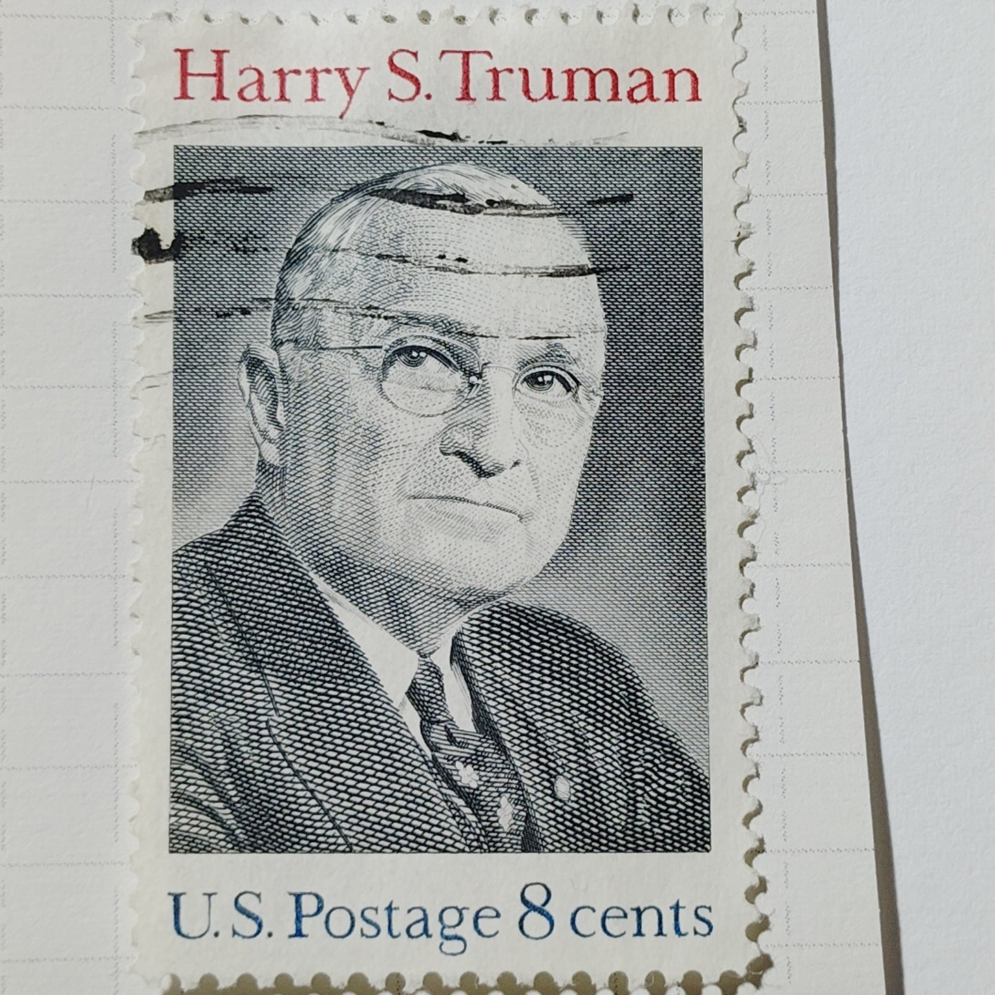 1973 US Postage Stamp Scott #1499 8c Harry S. Truman President Used Canceled