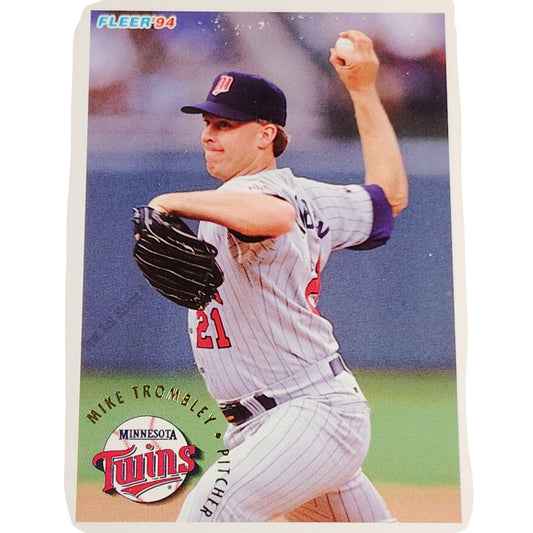 Mike Trombley, Minnesota Twins, #220, 1994 Fleer Baseball Collector's Card