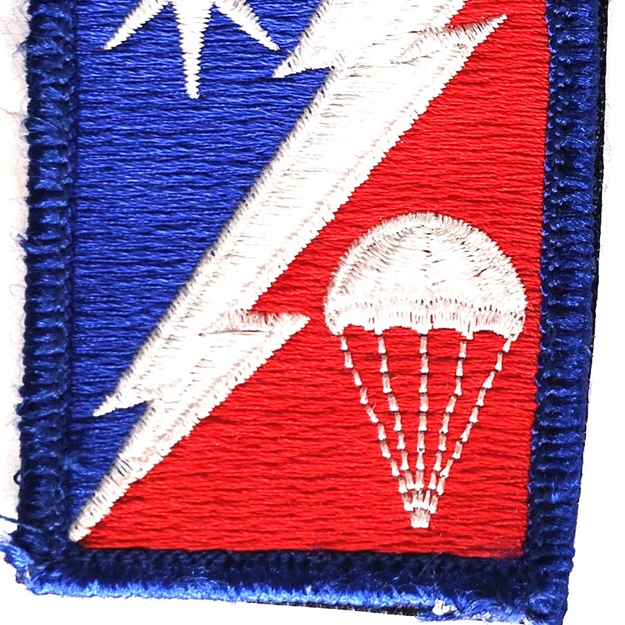 US Army 82nd Sustainment Brigade Novelty Patch 3" × 2" Hook Back, Embroidered