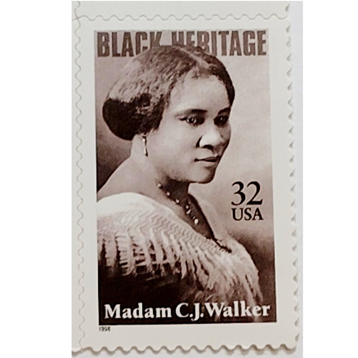 Block of 4 – 1998 USA 32¢ Madam C. J. Walker MNH Scott 3181 Black Heritage