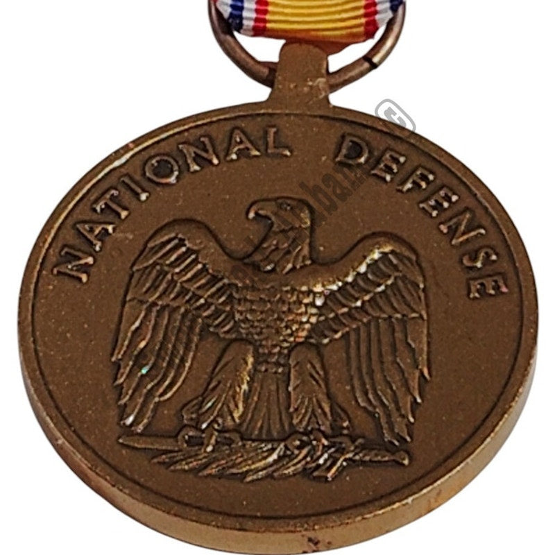 National Defense Service Medal w/ Pinback, 1-1/4"D Medal x 3"H Overall
