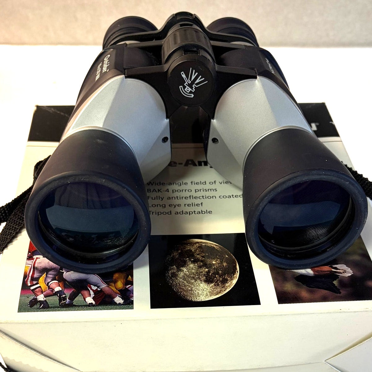 Vintage 1998 Orion Outsider 10x50 Wide‑Angle Binoculars Black Silver Complete Set