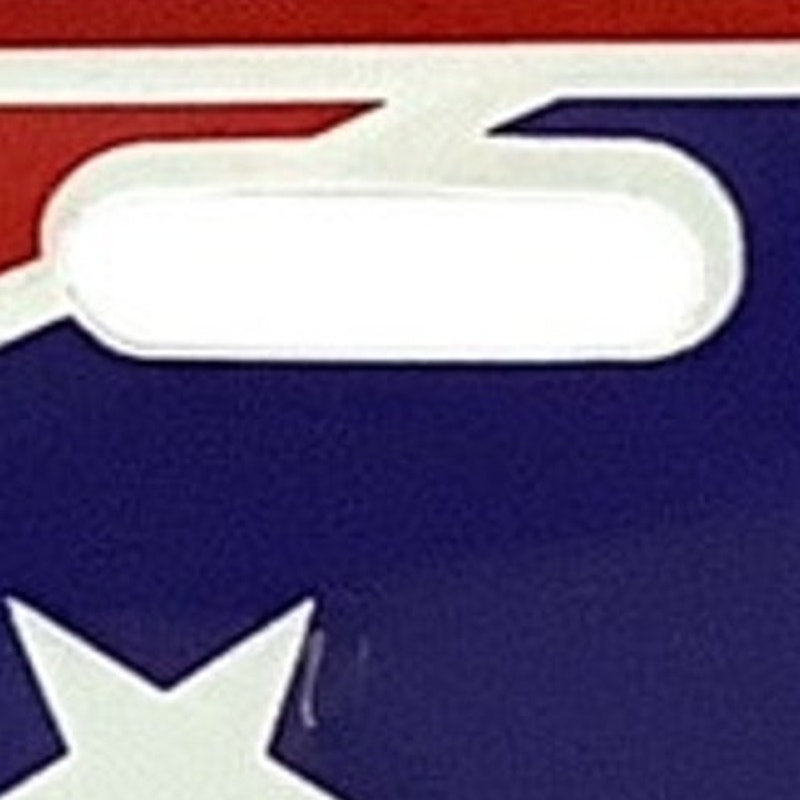 12"H x 6"H  Rebel Flag, Flag of Dixie, Southern Cross, Naval Jack, Army of Tennessee Flag License Plate, Red, White and Blue