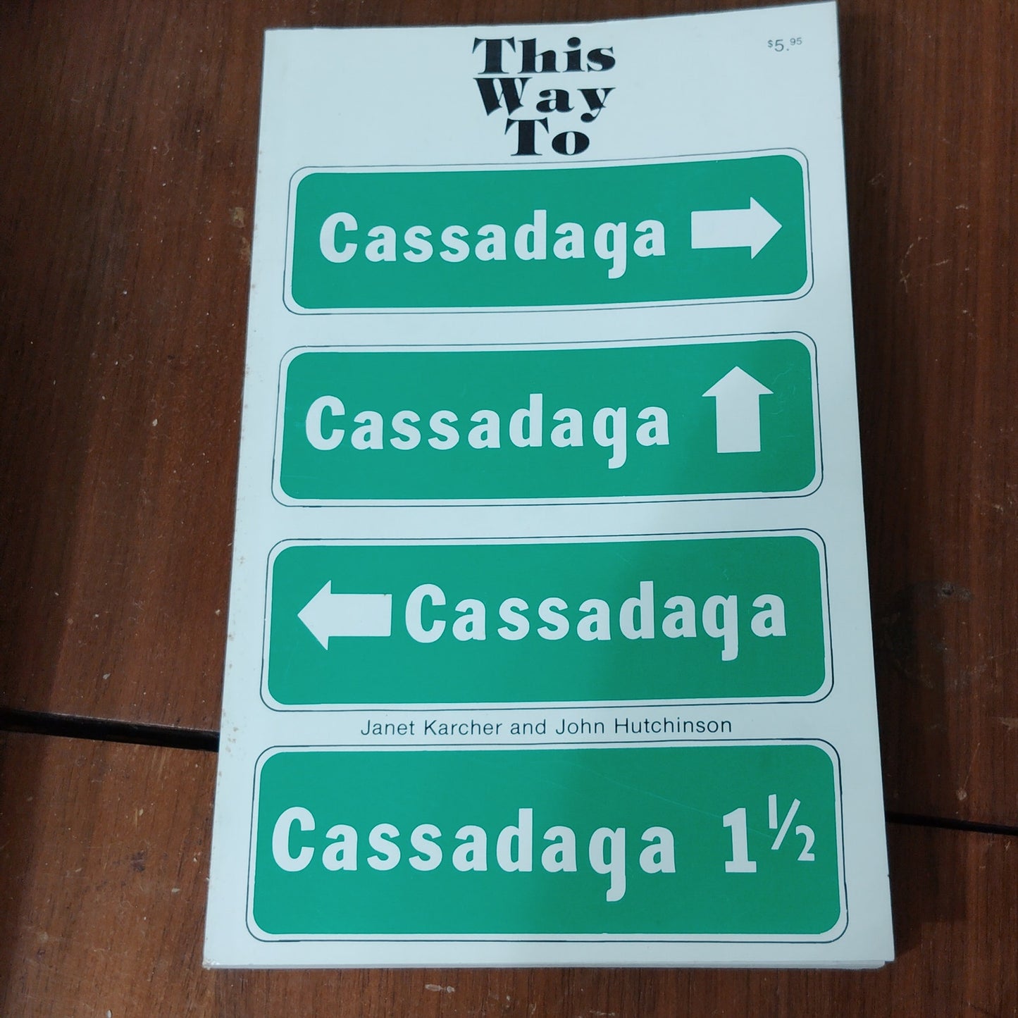 This Way to Cassadaga Softcover 1980 Janet Karcher Spiritualism Book w/ Extras