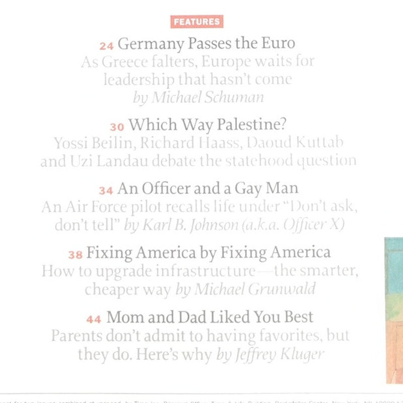 TIME Magazine October 3, 2011 Why Mom Liked You Best Back Issue Collectible