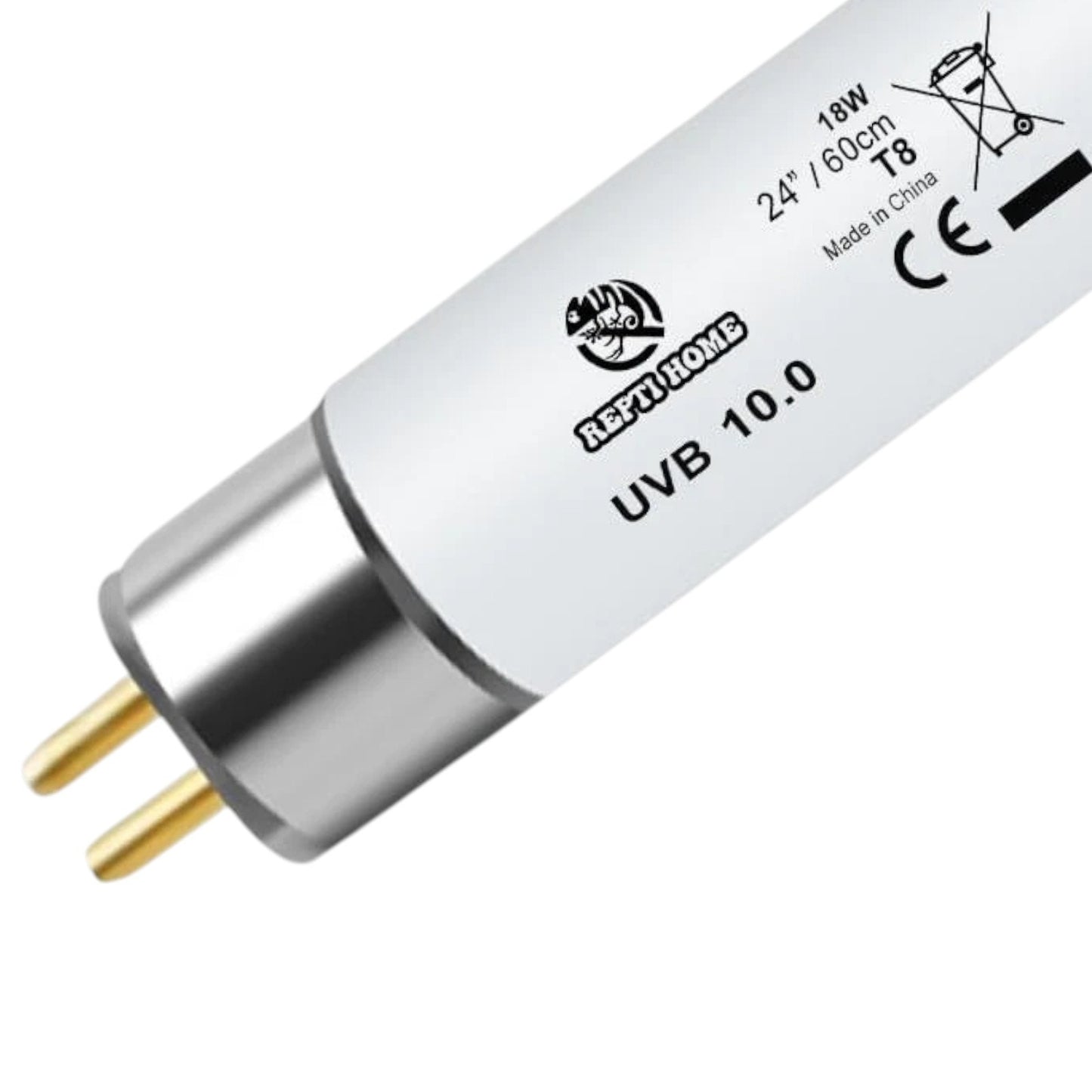 REPTI ZOO Reptile UVB 24" Fluorescent Bulb – 18W – 10.0 UVB – T8 Desert Lamp