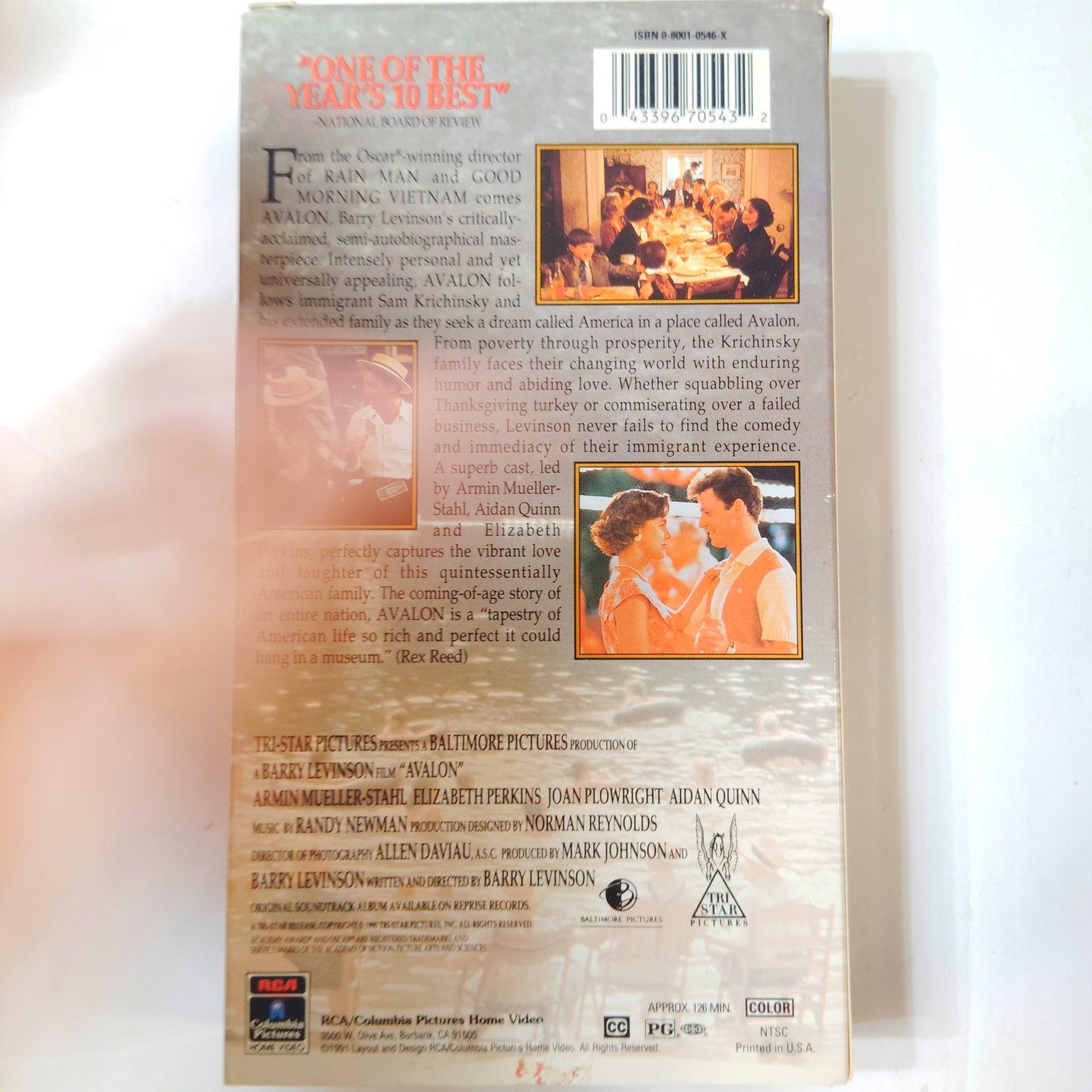 Avalon VHS 1990 Barry Levinson RCA Columbia Pictures Drama