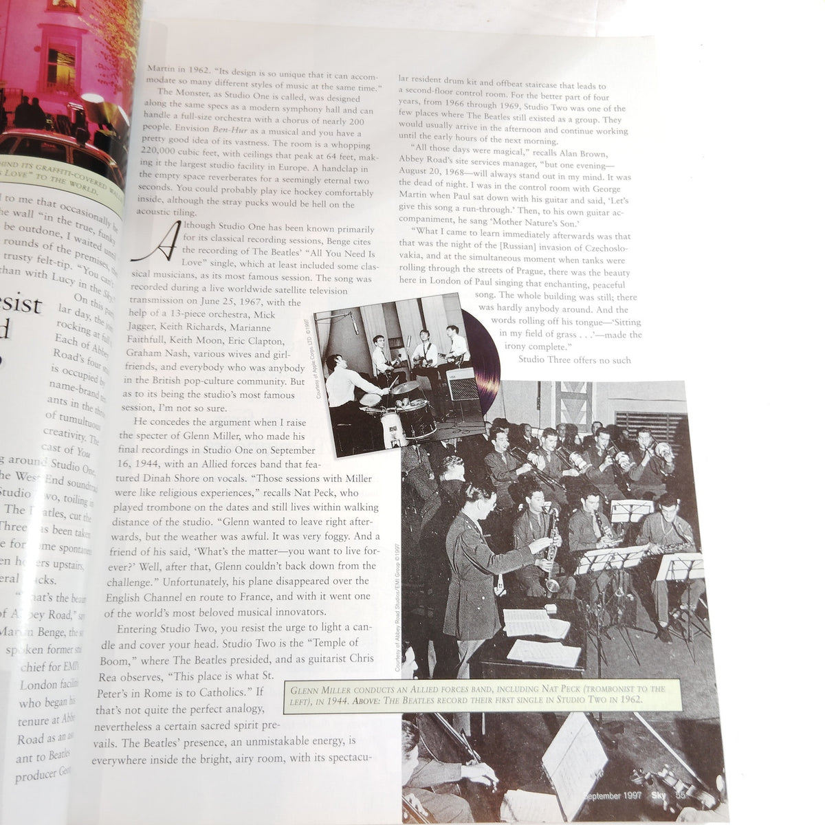 Delta Sky Magazine - September 1997 - The Beatles Abbey Road - Vintage Issue