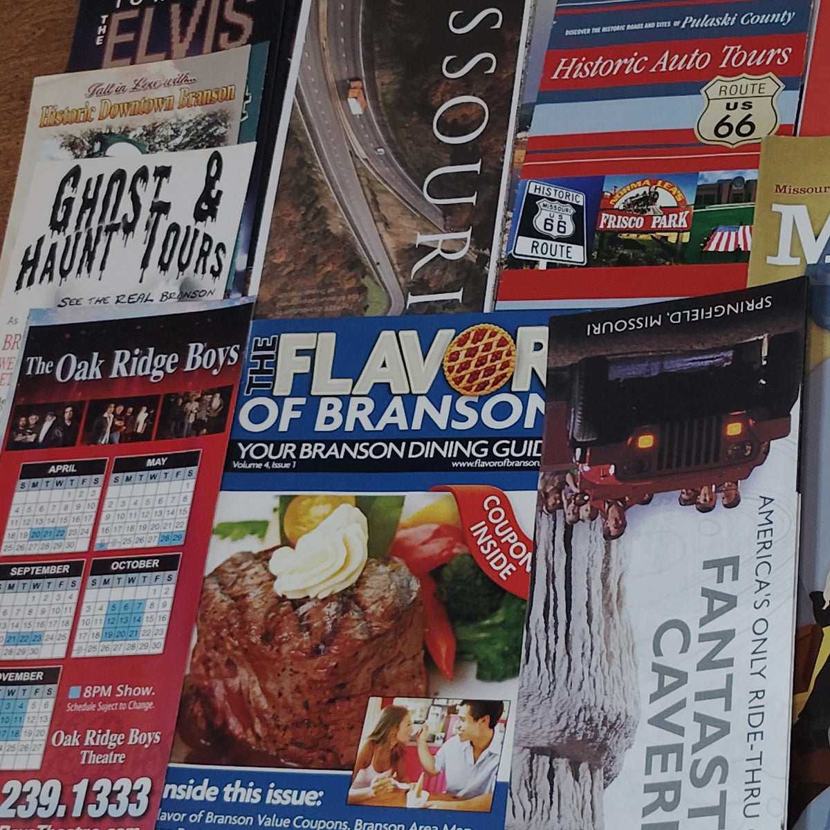 Missouri Travel & Tourist Ephemera Lot 2010 - Branson, St. Charles Guides Maps