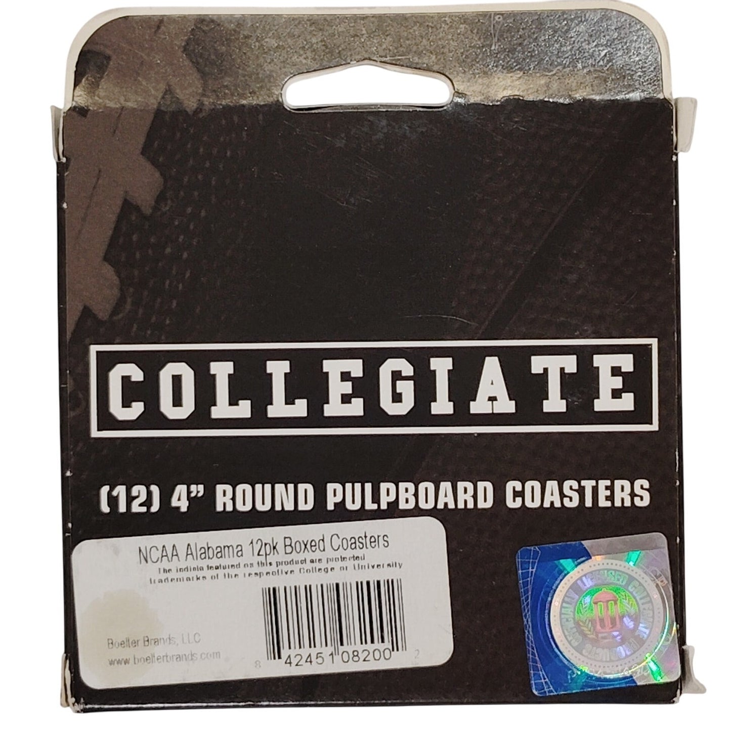 Vintage University of Alabama Collegiate Coasters - 4" Round Pulpboard - 12 Ct. - Crimson Tide Logo