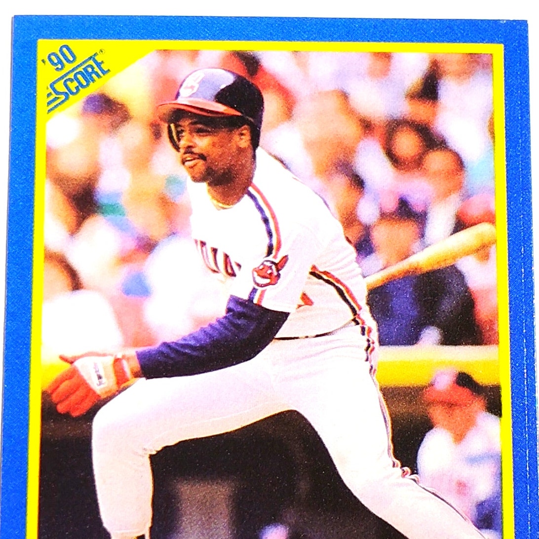 1990 Score Dion James #514 Cleveland Indians Outfielder MLB Baseball EX