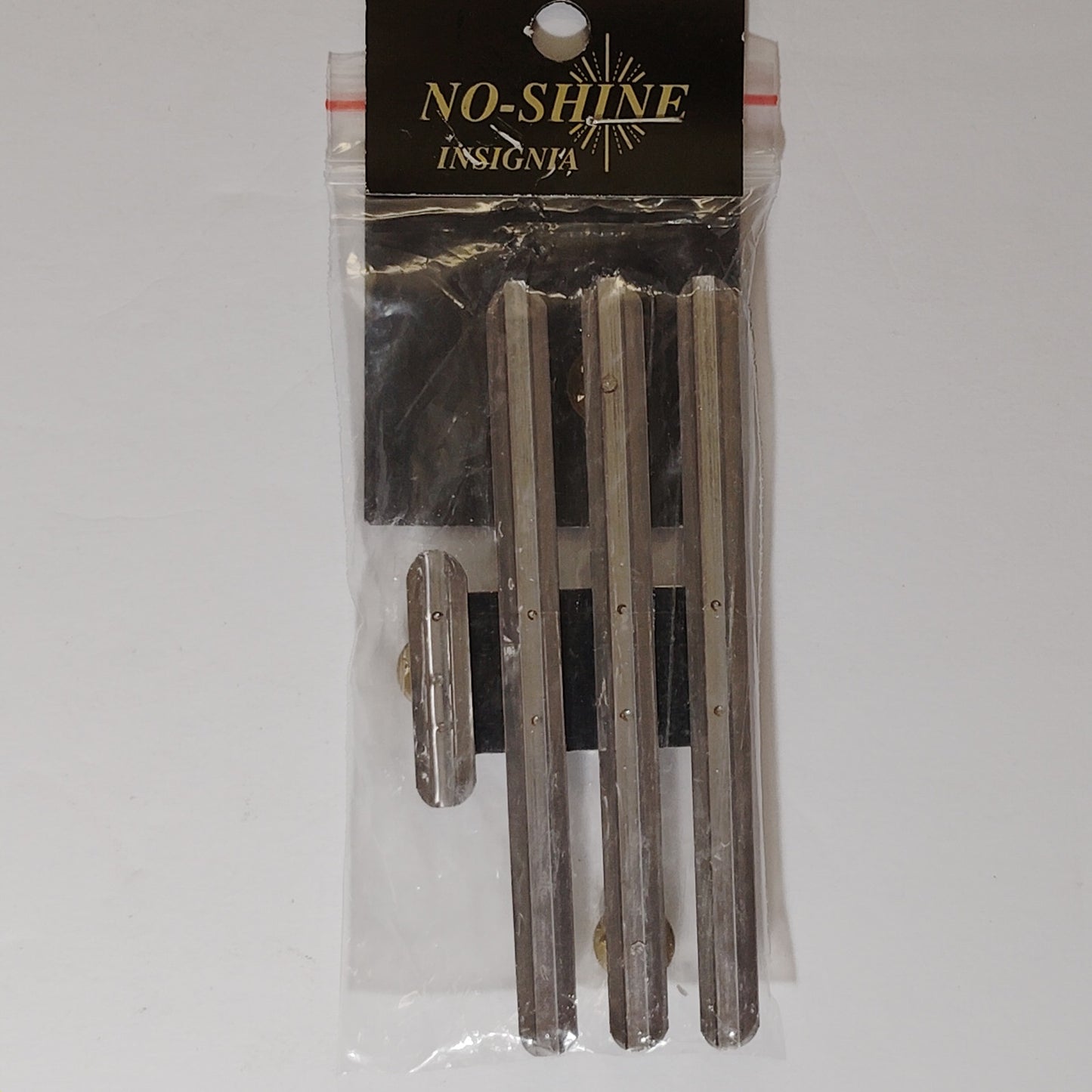 Mounting Rack Bar - 10 Ribbons (3/3/3/1 Centered w/ 1/8" Gap)  No-Shine Insignia