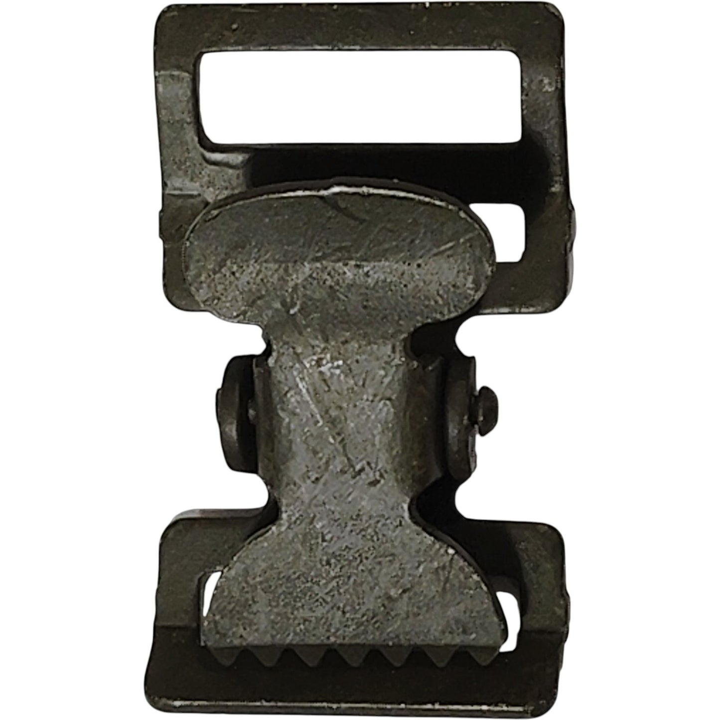 Vintage 1" Thumb Buckle – Army Green, Military Surplus Webbing Hardware