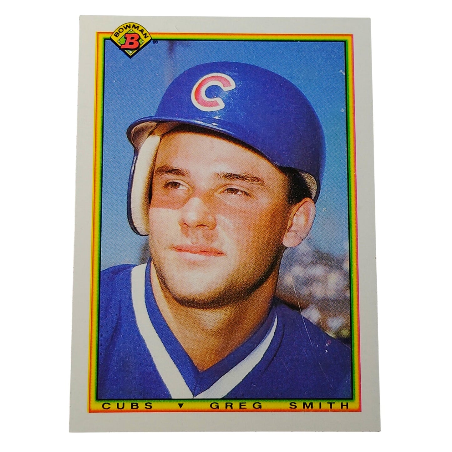 1990 Bowman Greg Smith #31 Chicago Cubs Catcher MLB Baseball Card NM
