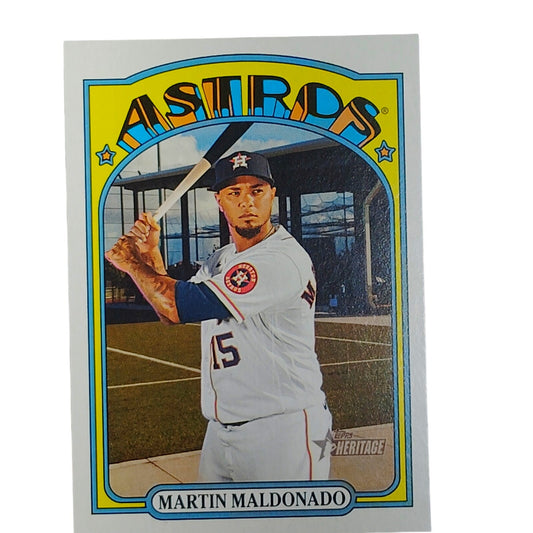 2021 Topps Heritage Martin Maldonado 117 Houston Astros Catcher VG/EX