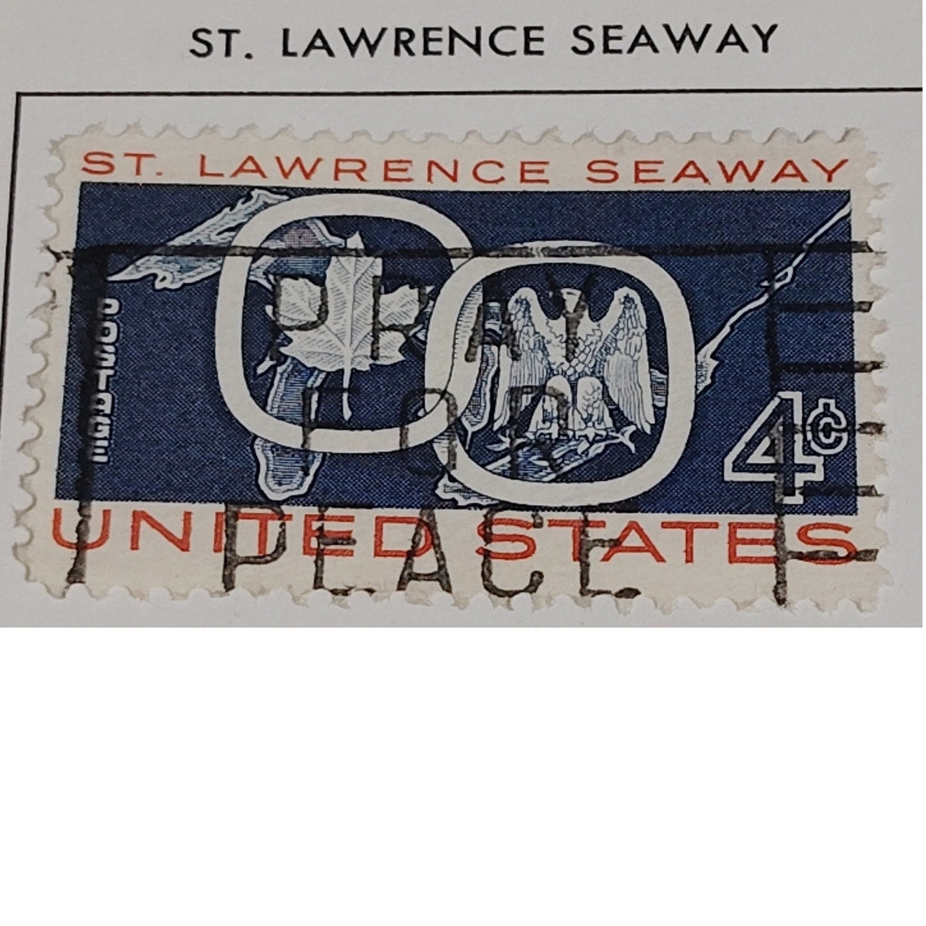 1959 Scott #1131 – 4¢ St. Lawrence Seaway / Joint U.S.–Canada Issue – Canceled