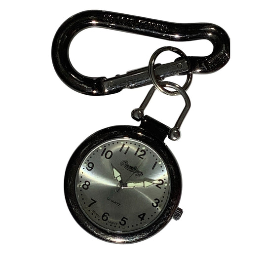 Vintage Rawlings Pocket Watch on Carabiner Clip , Non-Operable