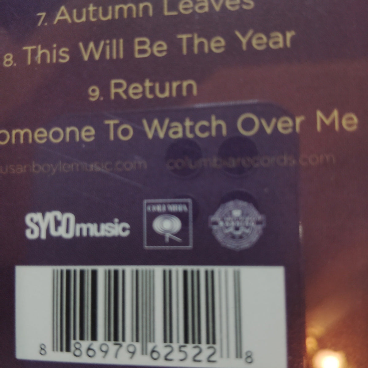 Susan Boyle - Someone To Watch Over Me Music CD - Syco/Columbia Records