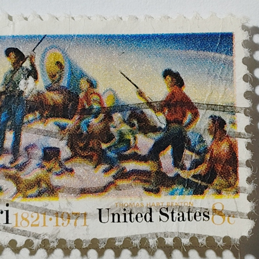 1971 US Postage Stamp Scott #1426 8c Missouri Statehood Thomas Hart Benton Used