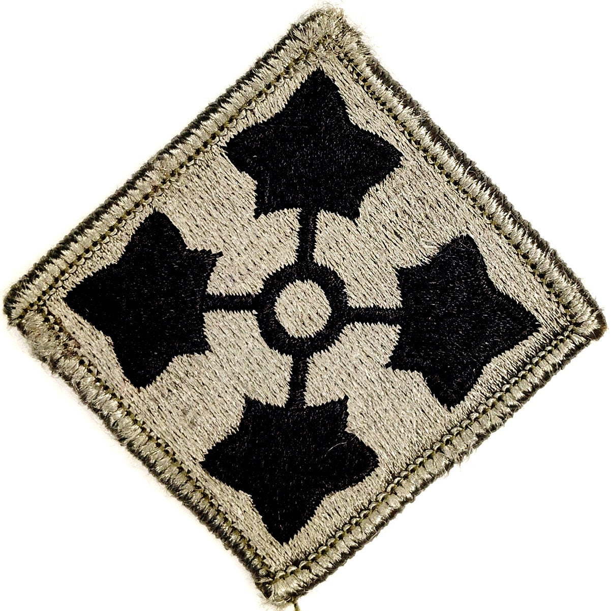 US Army 4th Infantry Division Patch ACU Subdued Hook Back 2‑3/4" × 2‑3/4"