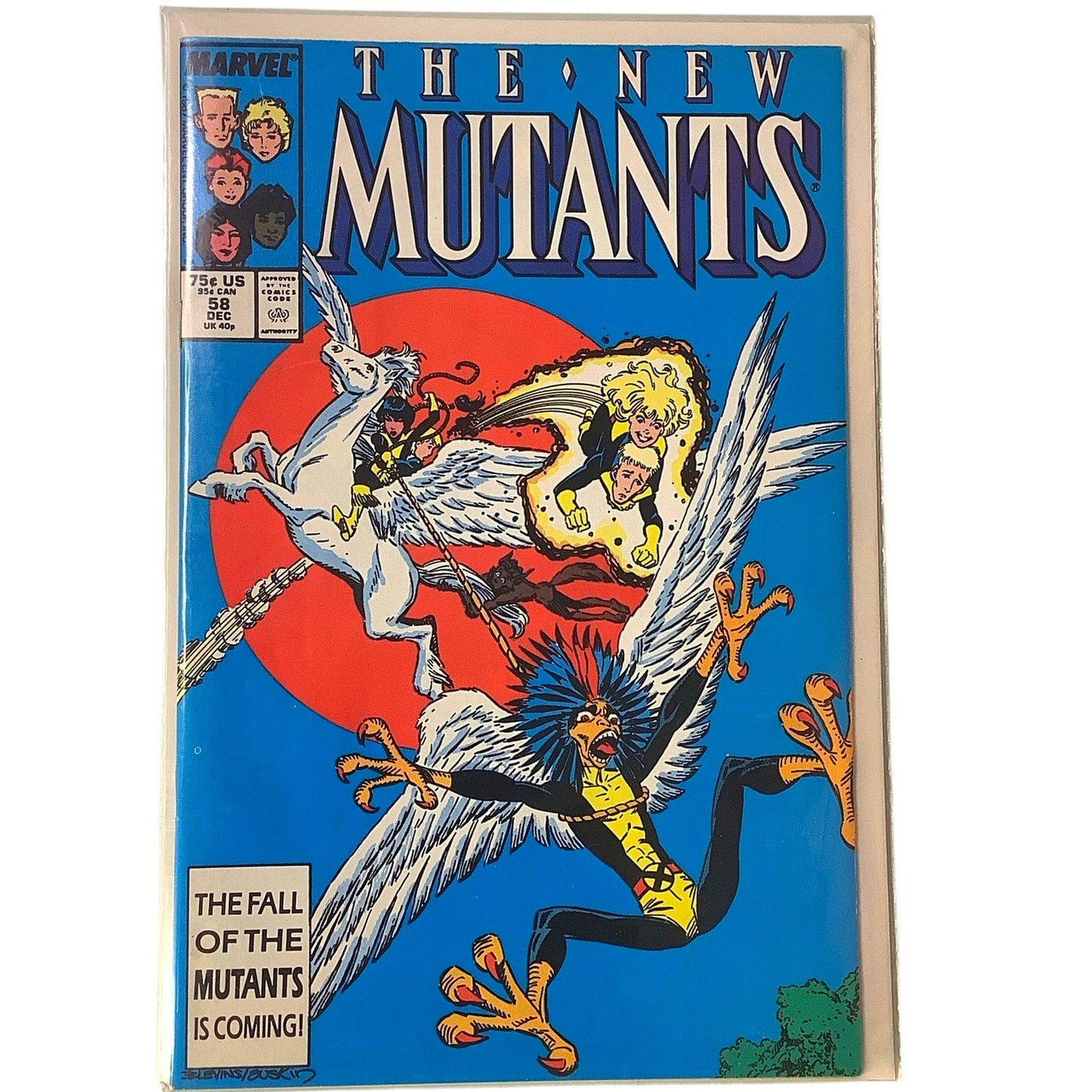 New Mutants #58, December 1987, Marvel Comics, NM 9.4