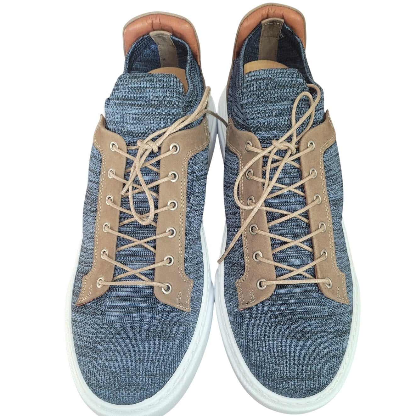 Brothers United Men’s Fashion Sneaker – Navy Lux Knit/Stone Nubuck, Size 11.5M