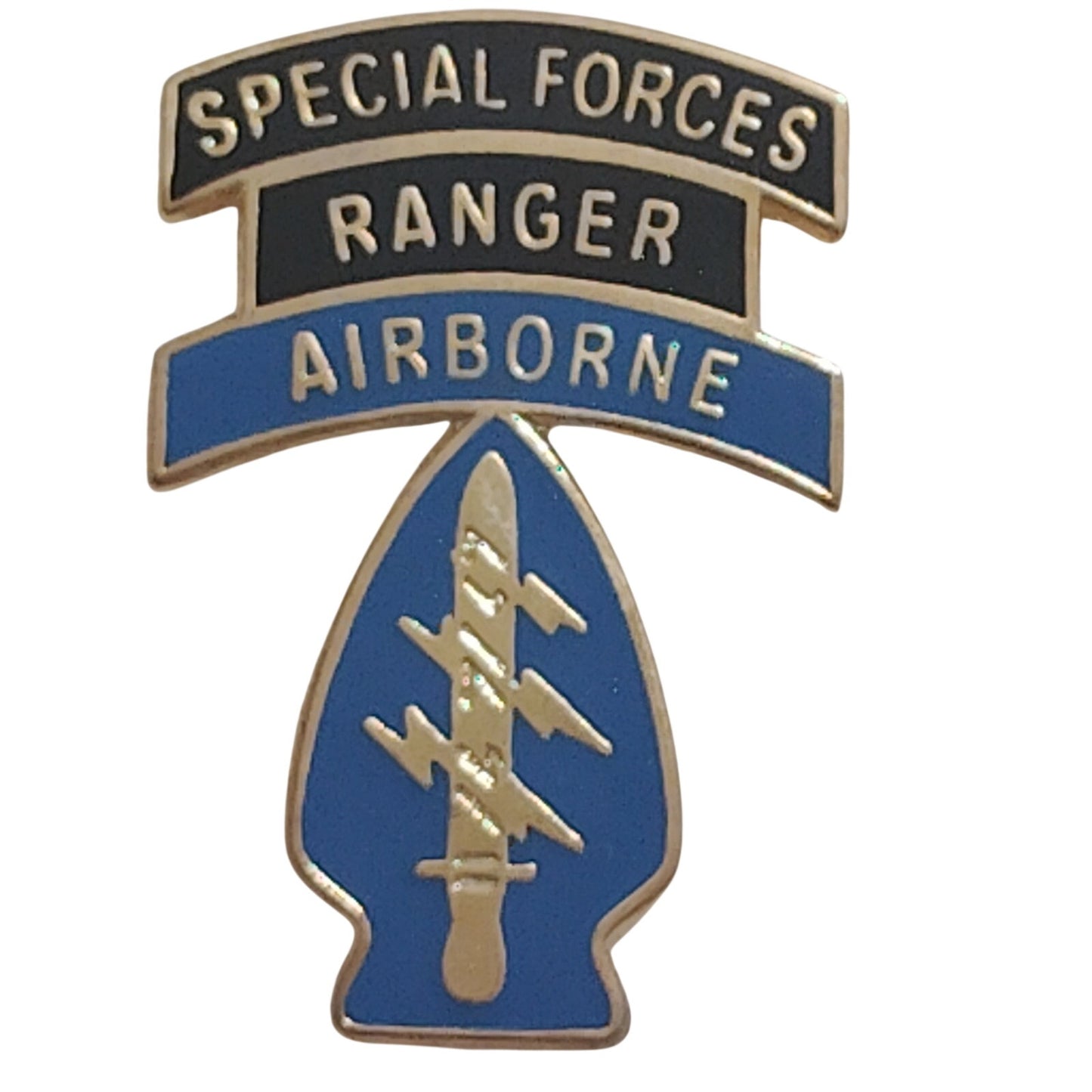 U.S. Army Special Forces “Triple Canopy” Novelty Hat, Lapel Pin 1-1/8"H x 3/4"W