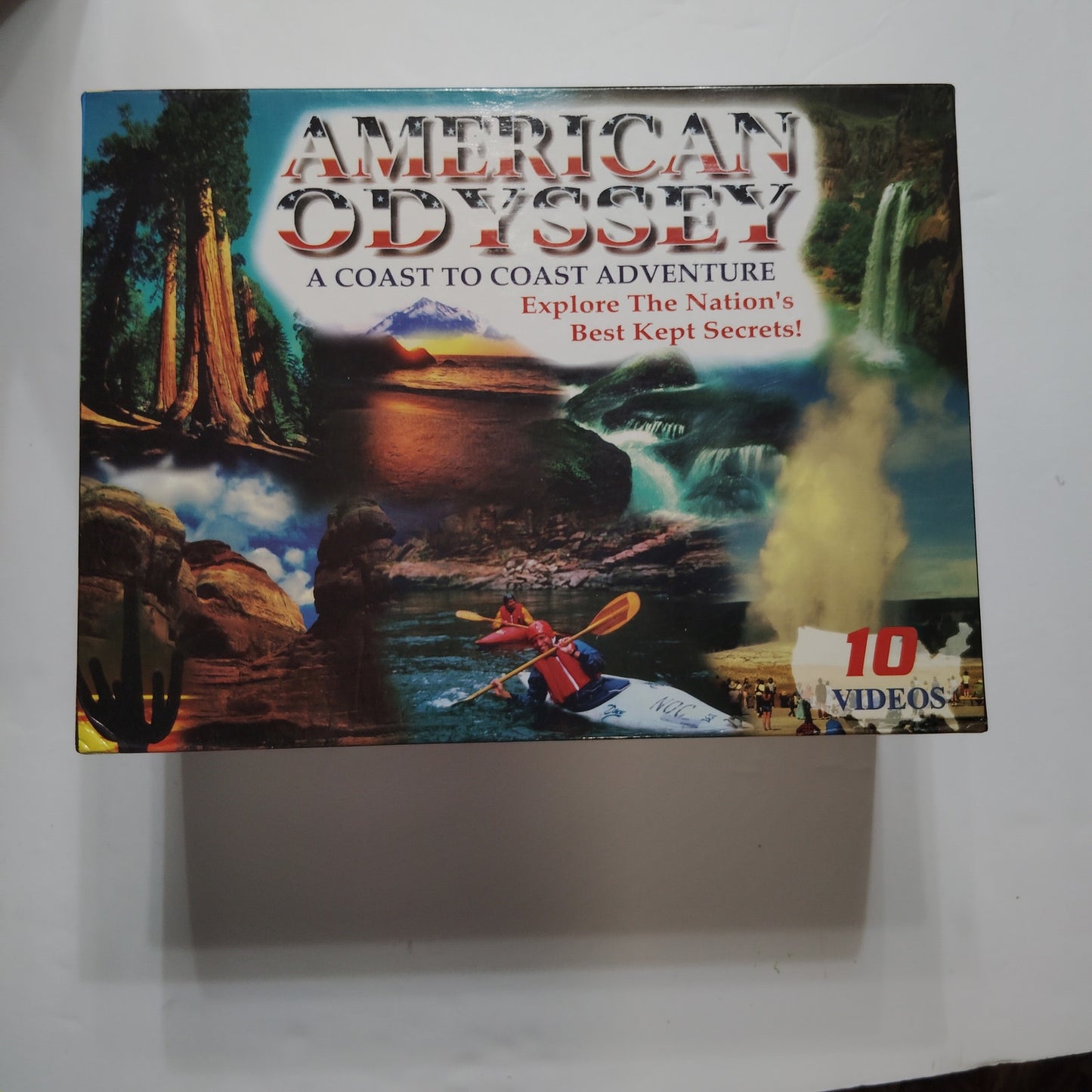 American Odyssey VHS (10) Boxed Set Coast‑to‑Coast Adventure Exploration