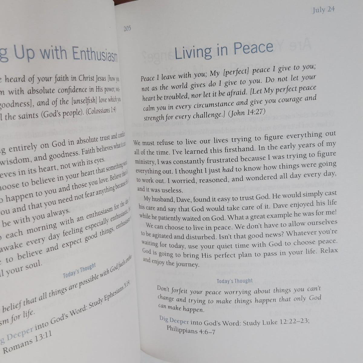 Joyce Meyer Quiet Times with God Devotional 365 Daily Inspirations Hardcover