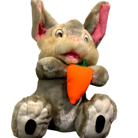 Vintage Play by Play Bunny Rabbit Mini Plush 10" Stuffed Animal, Circa 1990's