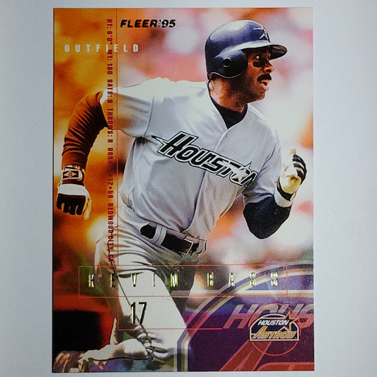 1995 Fleer Kevin Bass Card 452 Houston Astros OF VG/EX