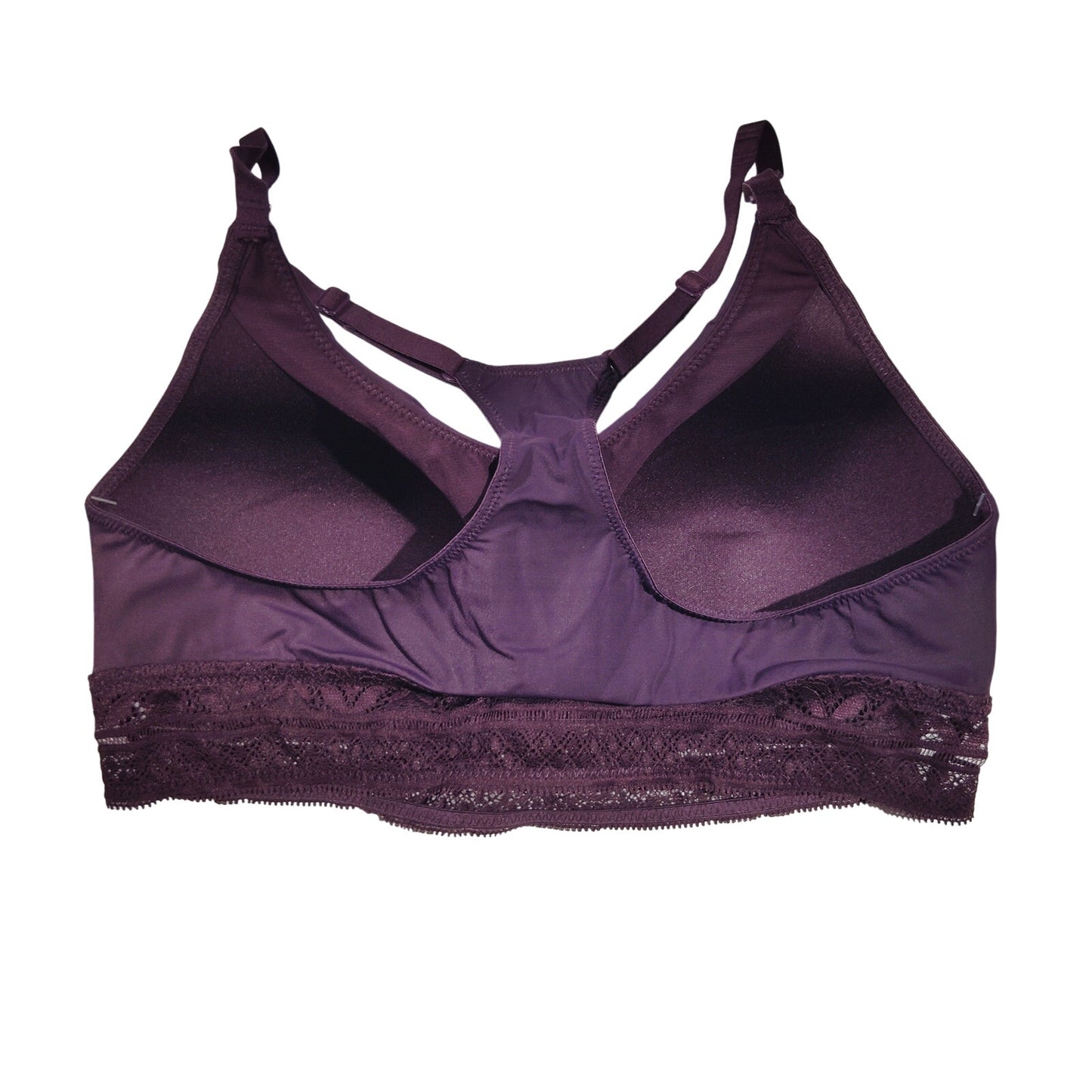 Bali Comfort Revolution Lace Wireless Bralette DF6594 – Blackberry Jam – Medium