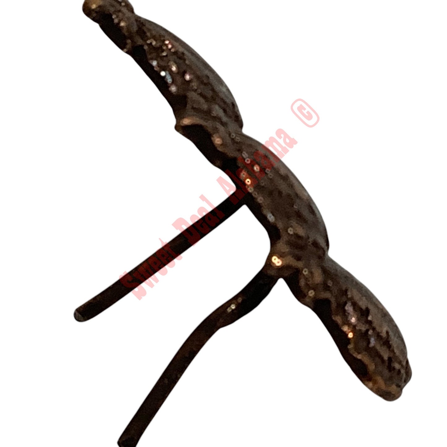 Ribbon Attachment Device: Bronze Three Oak Leaf - 3/16"H x 11/16"W
