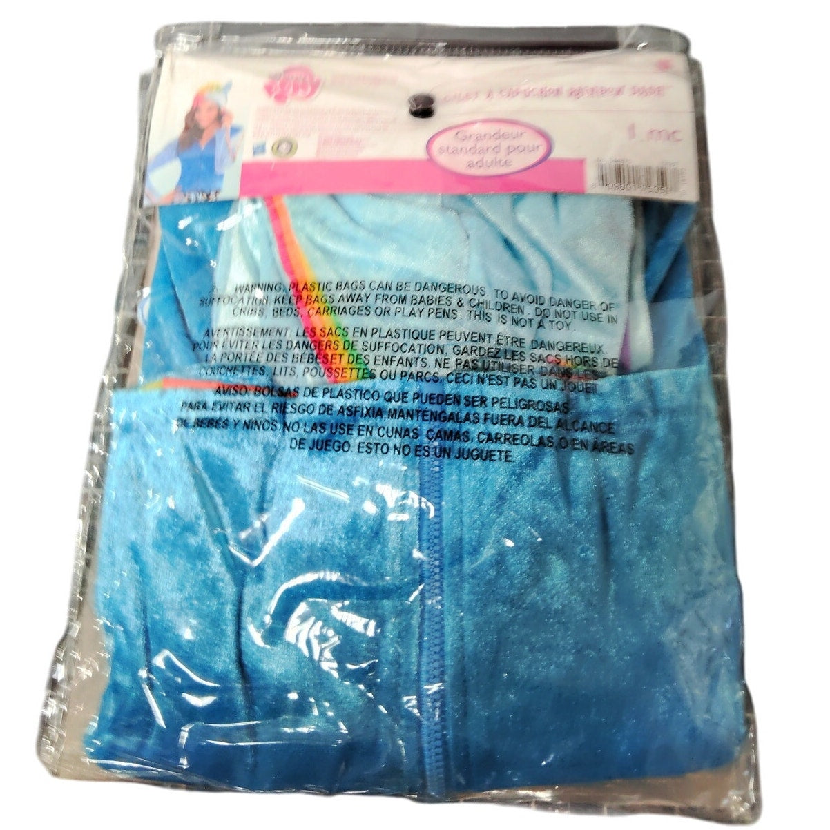 Adult Women’s Rainbow Dash Hoodie Costume My Little Pony S/M (Up to Size 8)