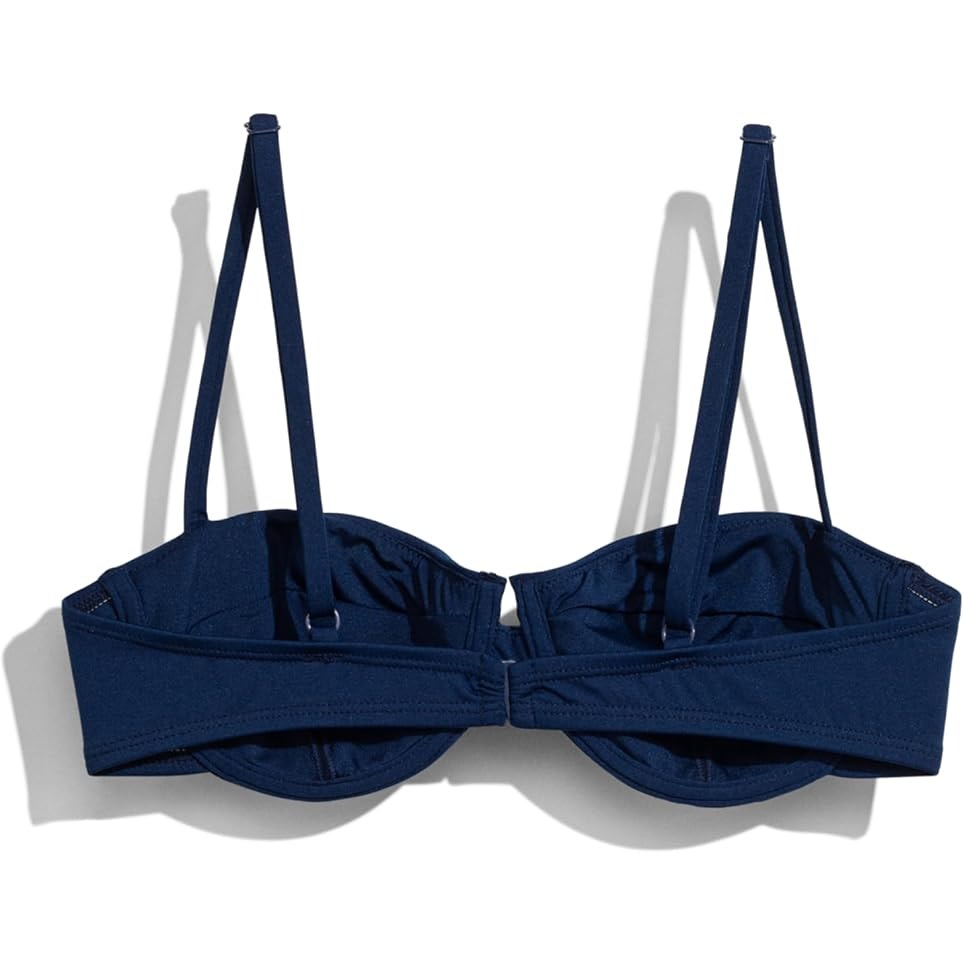 Liberty & Justice Women’s Asatu Underwire Bikini Top – Navy Blue – XL – NWT