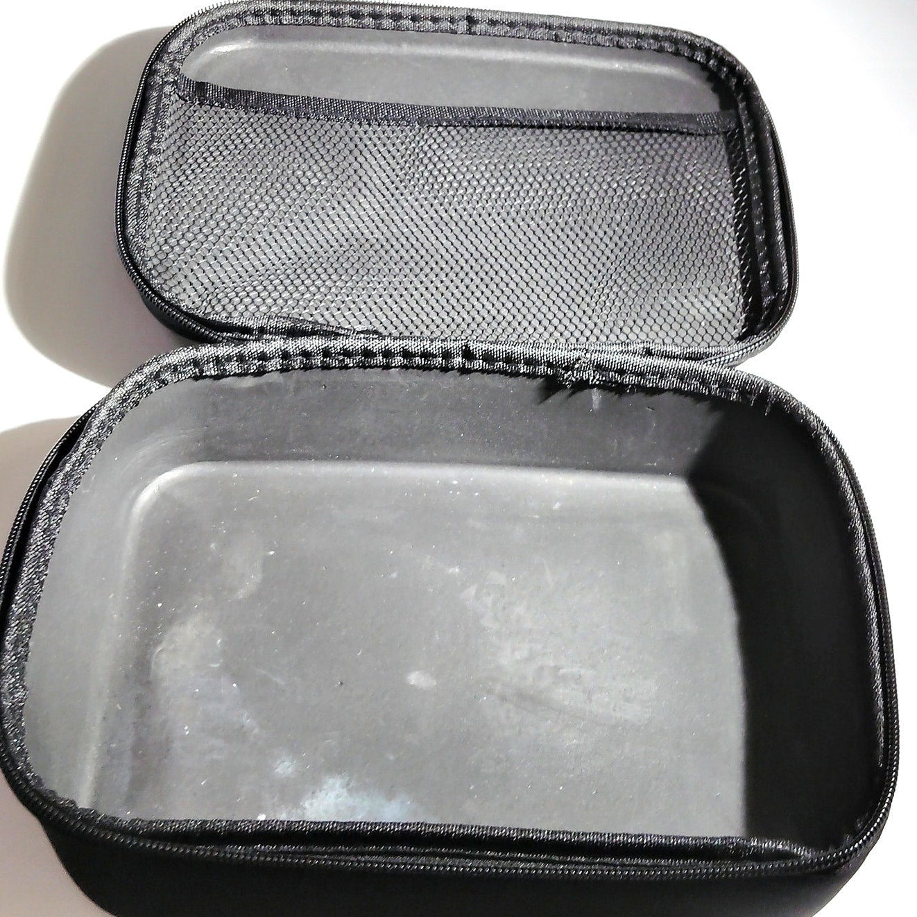 Black Soft Zipper Case – 9" x 7" x 3" Storage Bag w/ Mesh Pocket, New
