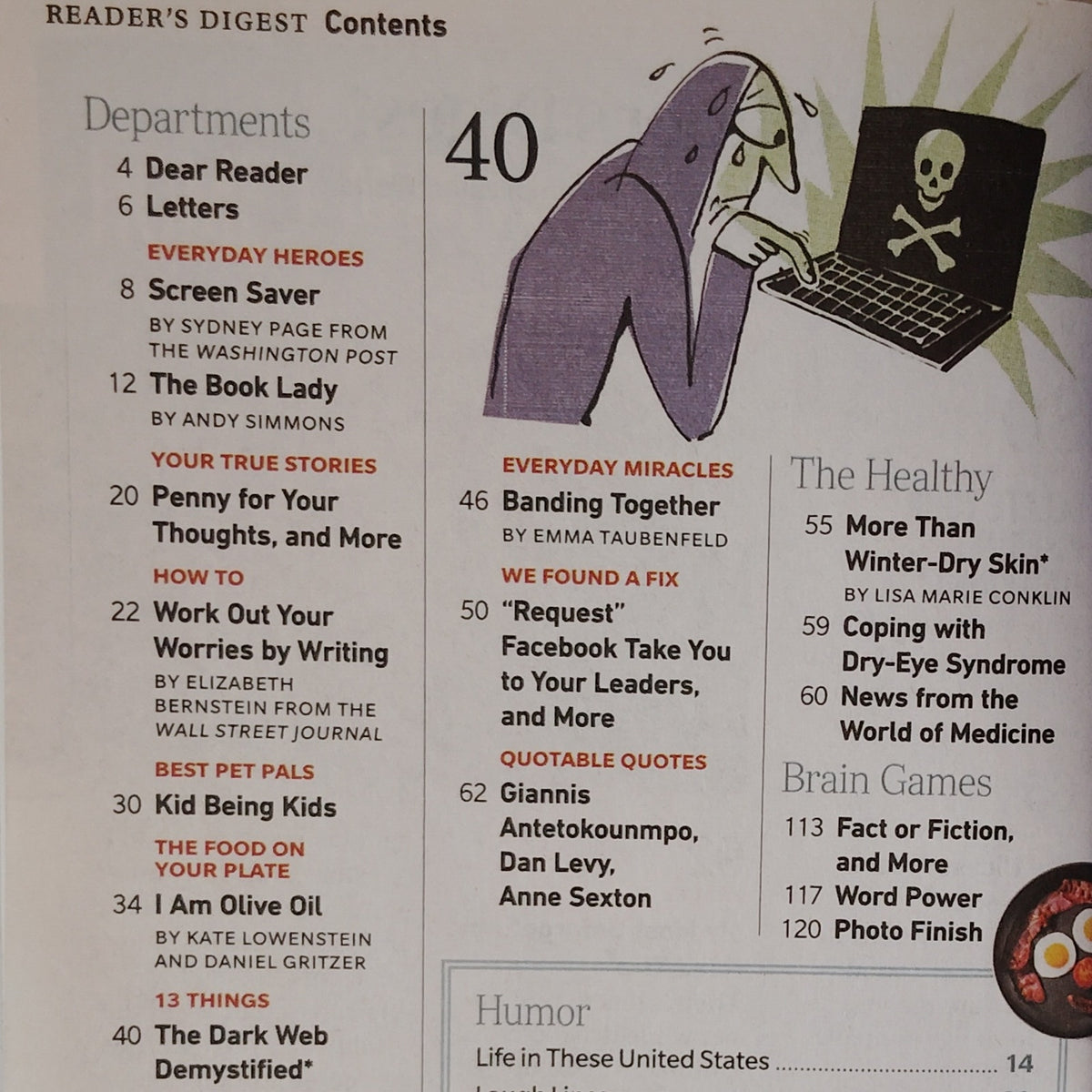 Reader's Digest November 2021 Magazine - Delete Your Internet Footprint