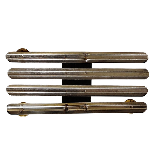 Mounting Rack Bar - 12 Ribbons (3/3/3/3 w/ 1/8" Gap)  No-Shine Insignia