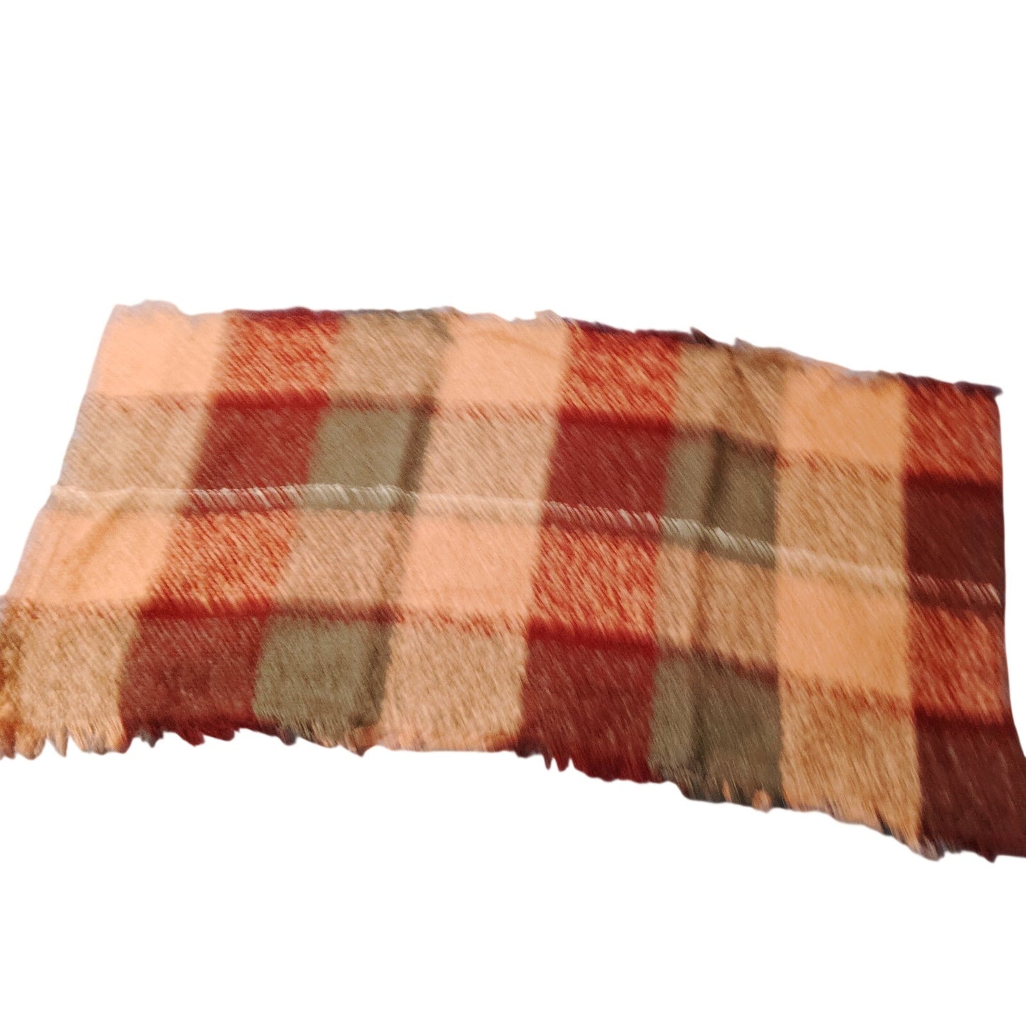 Lucky Leaf Infinity Scarf Plaid Pink/Burgundy/Gray Acrylic 34" × 18" Fall/Winter