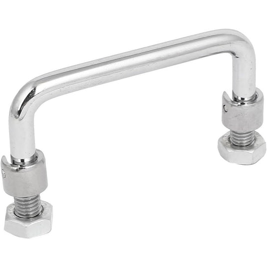 Metal Folding Pull Handle, 10mm, Silver, for Mechanical Equipment & Tool Cases