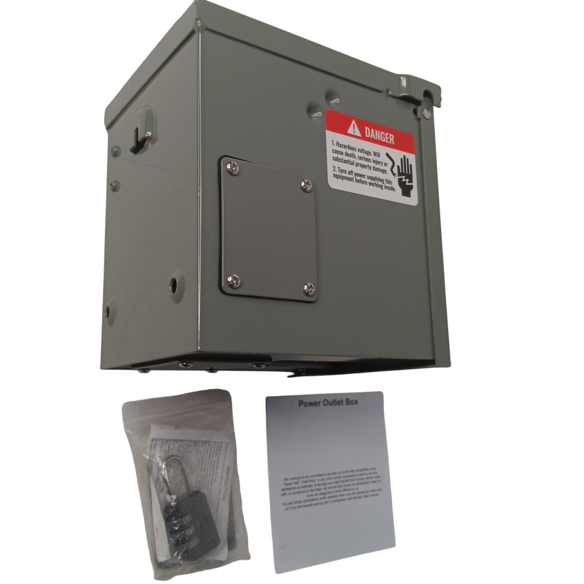 VEVOR 30A RV Power Outlet Box NEMA TT-30R Lockable Weatherproof Enclosed