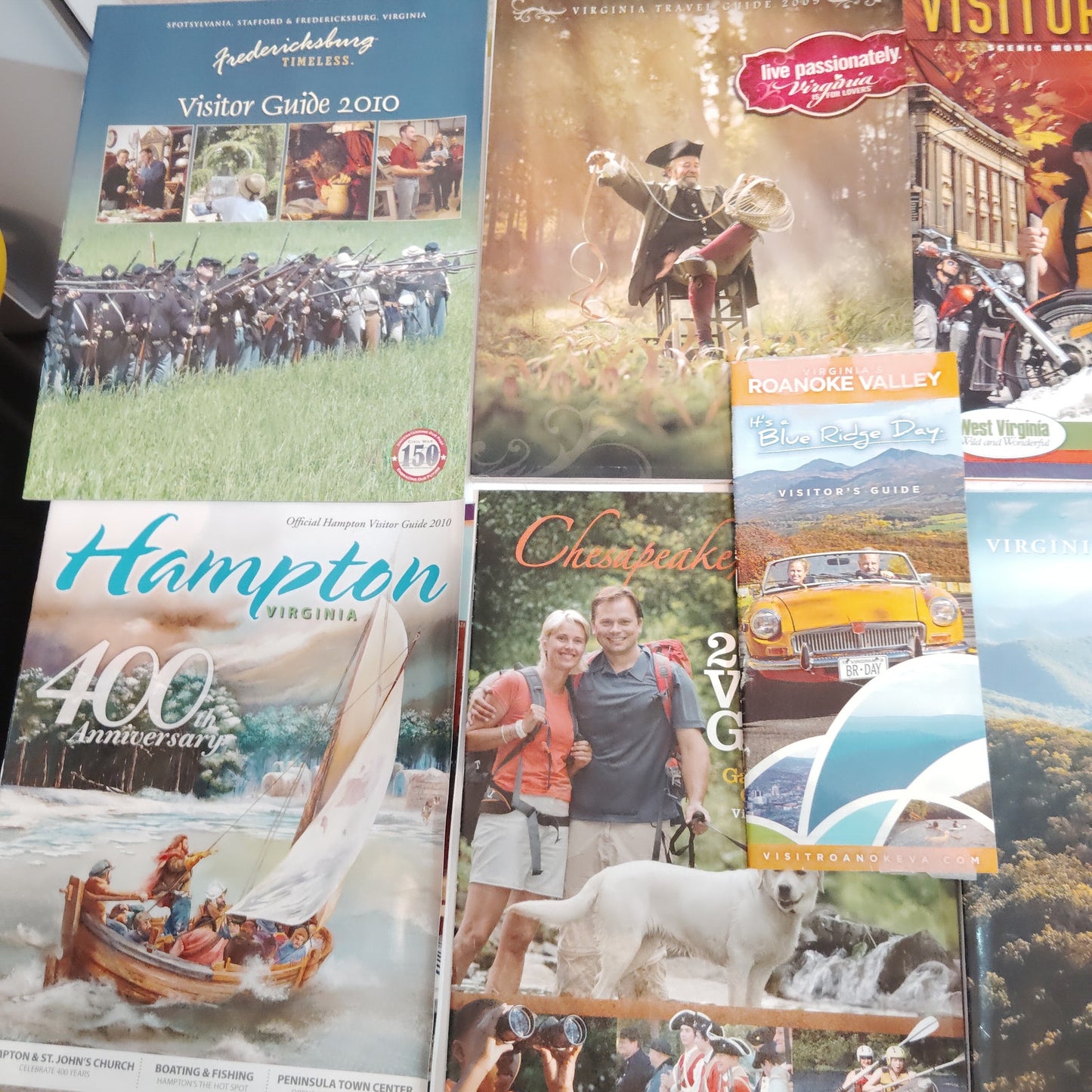 Virginia Travel Guides & Brochures (2010-2012) - Petersburg, Roanoke, Hampton