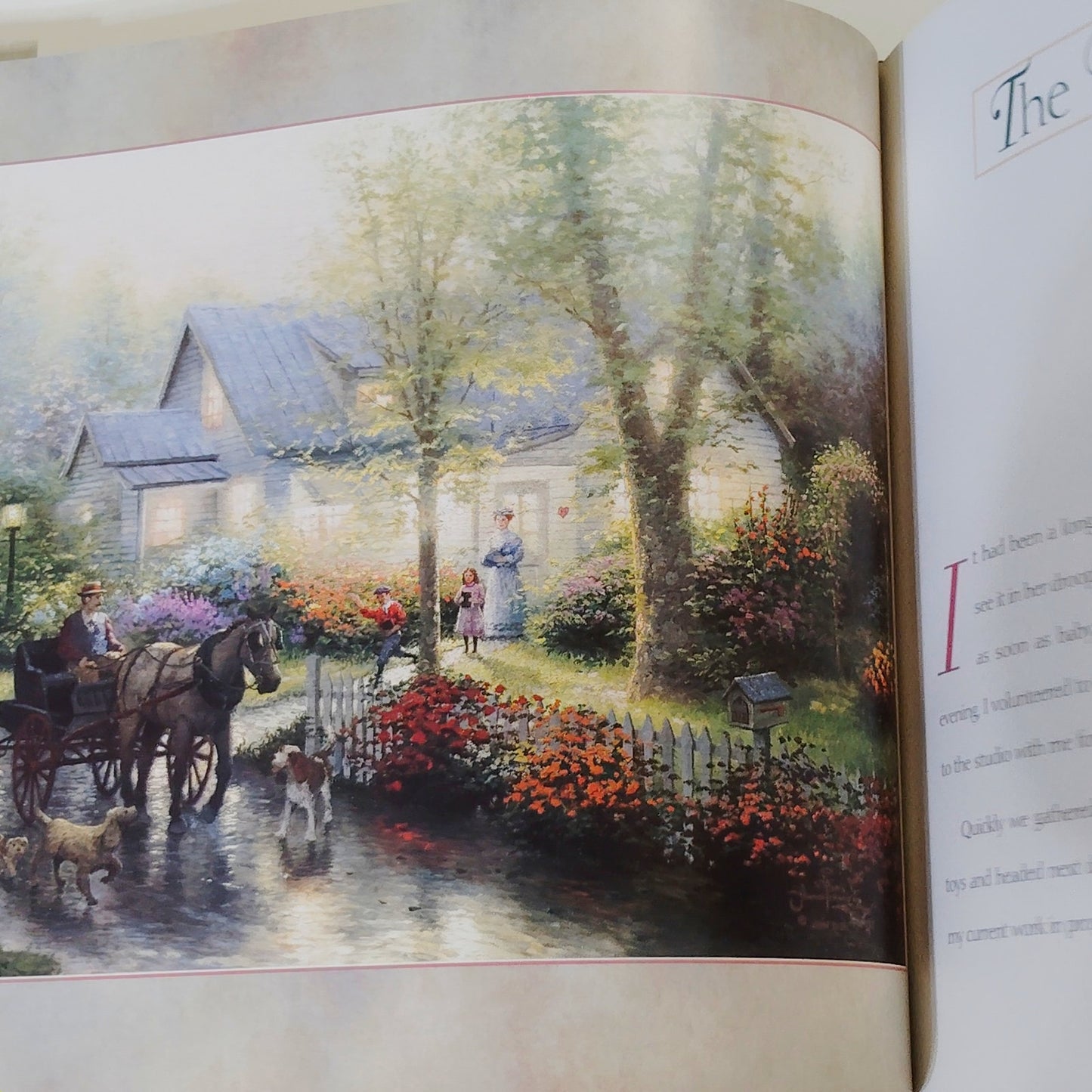 Simpler Times Thomas Kinkade 1994 Hardcover Gift Book 11.25" x 9.75"