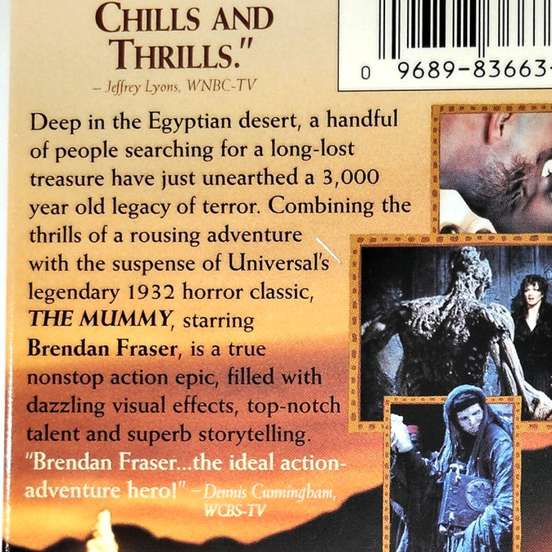 The Mummy VHS 1999 Brendan Fraser John Hannah Universal Action Adventure