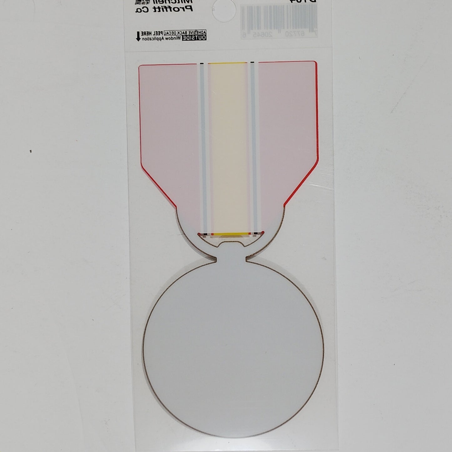 National Defense Service Medal Mylar Vinyl Decal – 2-1/2" x 5-1/4"