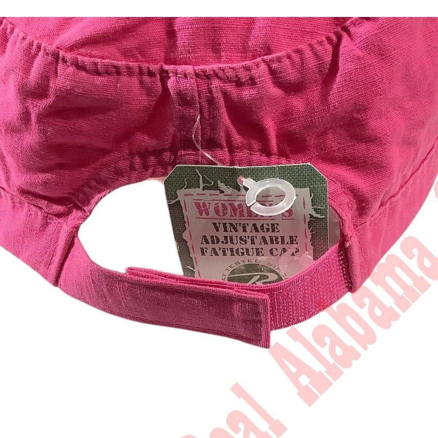 Rothco Women's Pink Retro Vintage Styled Military Fatigue Ripstop Fabric Cap